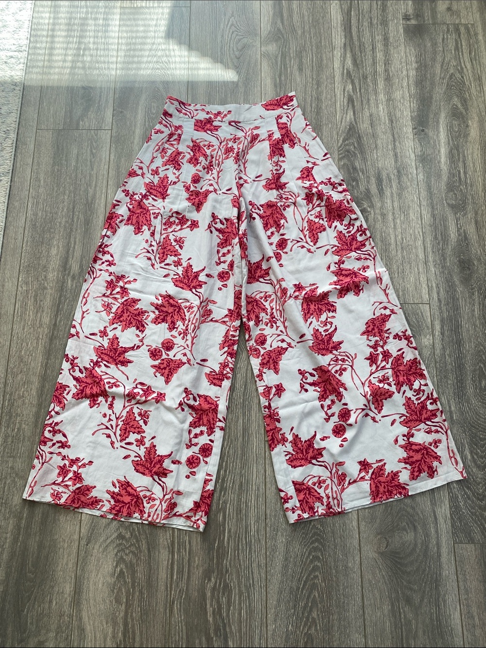 Club Monaco - NWT! Cotton & Silk Blend High Rise Wide Leg Pants - Size 00